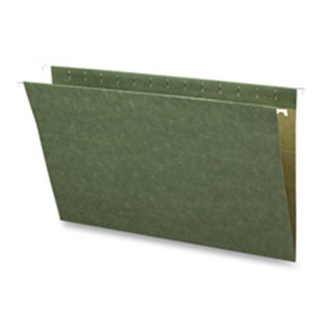 BUSINESS SOURCE Hanging Folders- w-o Tabs- Letter- Green BSN26528